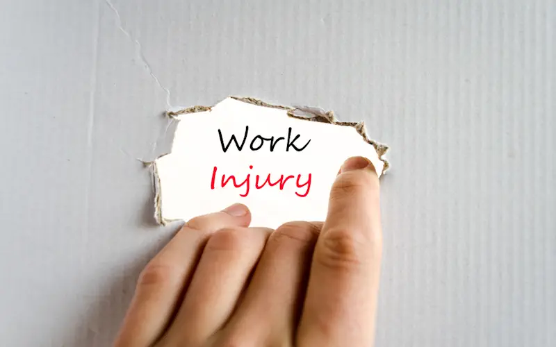 Injured at work hero image