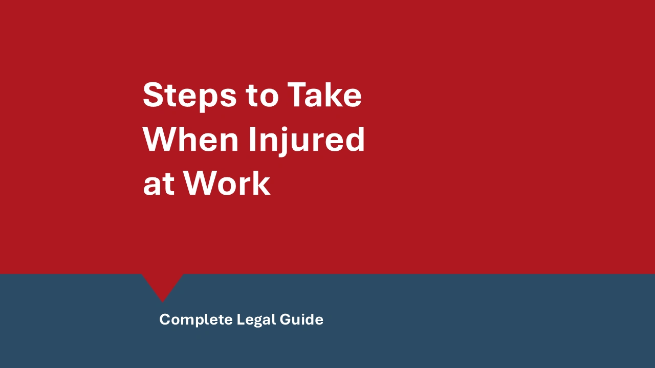 Injured at work hero image