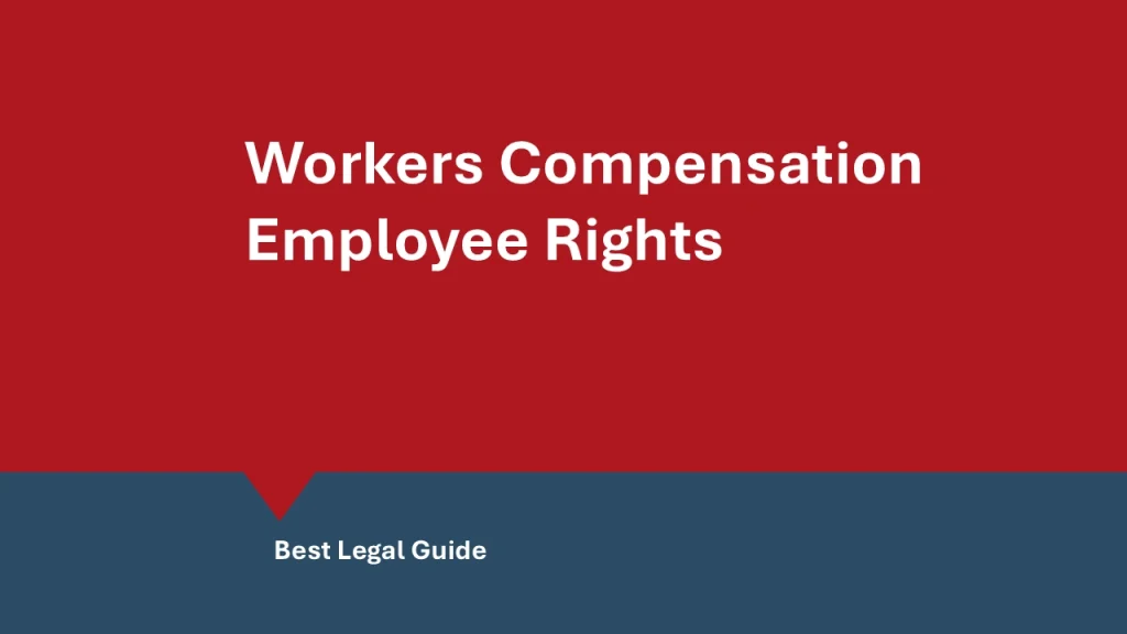 Workers compensation employee rights QLD